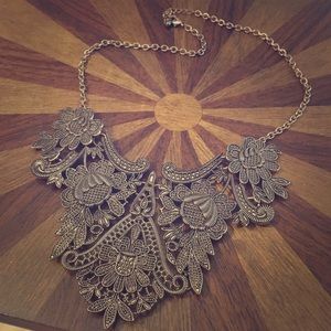 Antique colored copper necklace